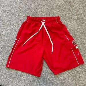 Mens lifeguard swimming trunks